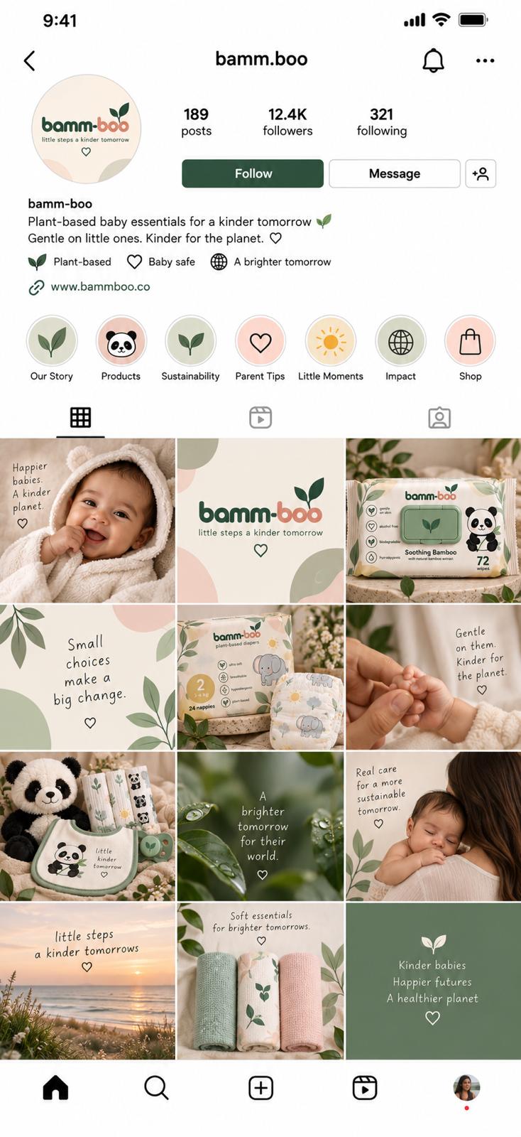 Bamm-boo Instagram feed, 12.4K followers